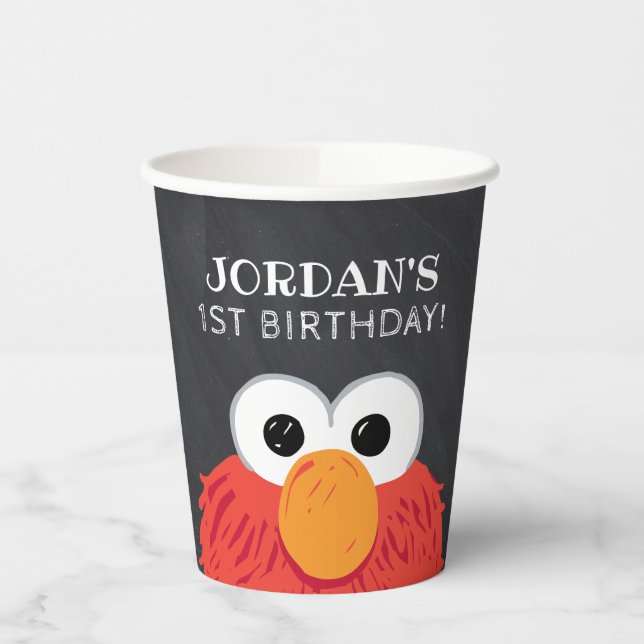 Sesame Street | Elmo Birthday Chalkboard Paper Cups (Left)