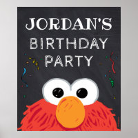 Sesame Street | Elmo Birthday Chalkboard