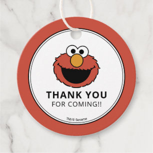 Sesame Street   Elmo Birthday Thank You Favour Tags