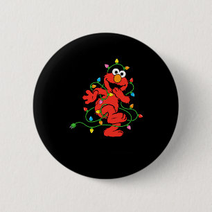 Sesame Street Elmo Christmas Lights Baby 6 Cm Round Badge