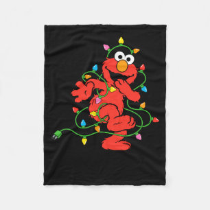 Sesame Street Elmo Christmas Lights Baby Fleece Blanket