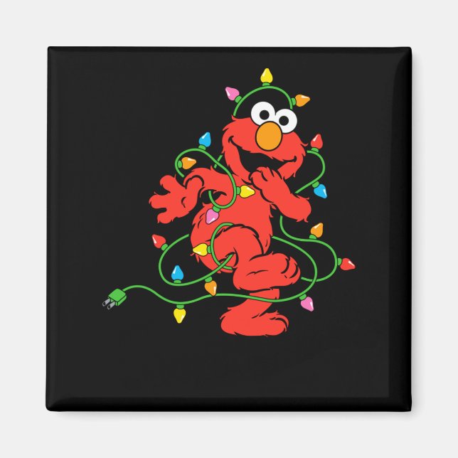Sesame Street Elmo Christmas Lights Baby  Magnet (Front)