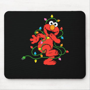 Sesame Street Elmo Christmas Lights Baby Mouse Pad
