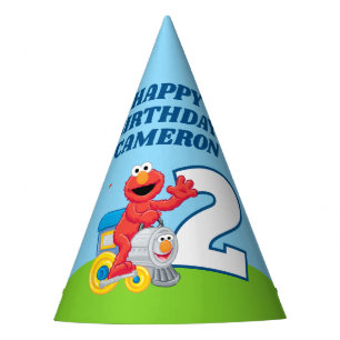 Sesame Street Elmo Chugga Chugga Two Two Birthday Party Hat