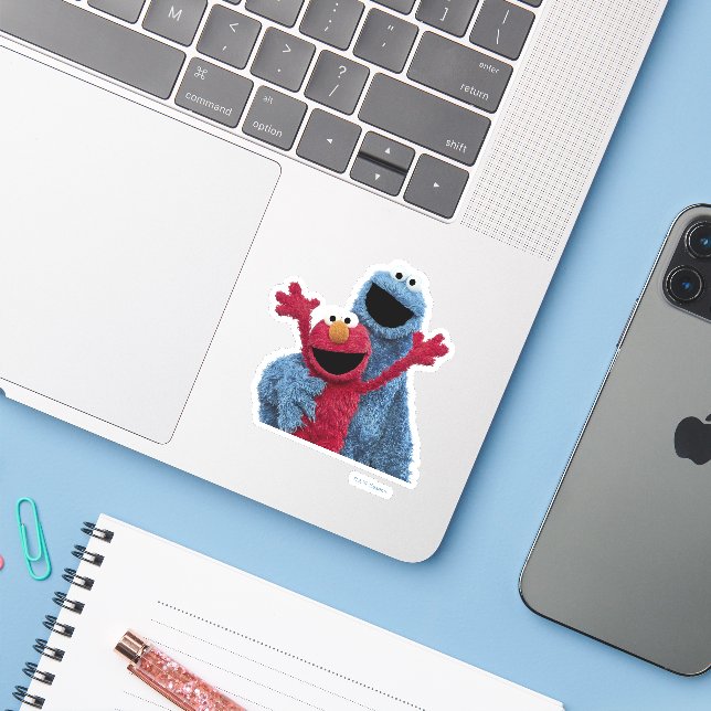 Sesame Street | Elmo & Cookie Monster (Laptop w/ iPhone)
