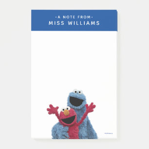 Sesame Street   Elmo & Cookie Monster Post-it Notes