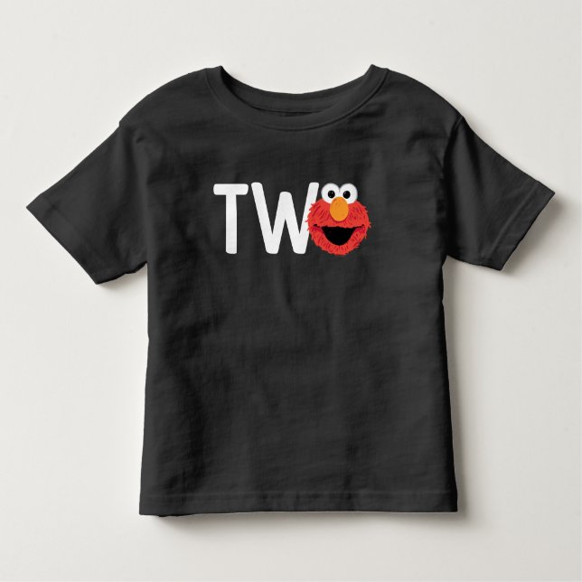 Sesame Street | Elmo Face I'm Two Birthday Toddler T-Shirt (Front)