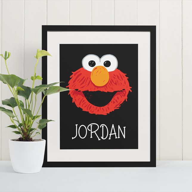 Sesame Street | Elmo Face Poster (Poster in frame)