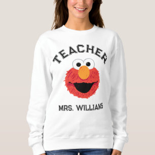 Sesame Street   Elmo Face Teacher Sweatshirt