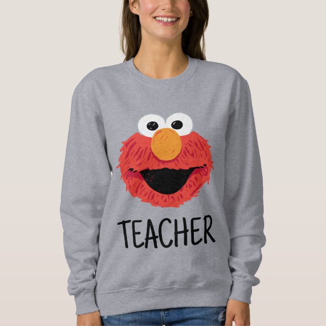 Sesame Street | Elmo Face Teacher Sweatshirt (Front)