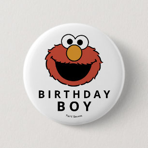 Sesame Street   Elmo - First Birthday 6 Cm Round Badge