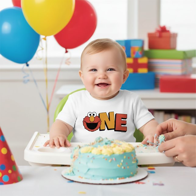 Sesame Street | Elmo - First Birthday Baby T-Shirt (Creator Uploaded)