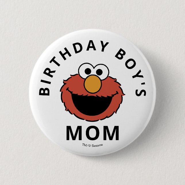 Sesame Street | Elmo - First Birthday Button (Front)