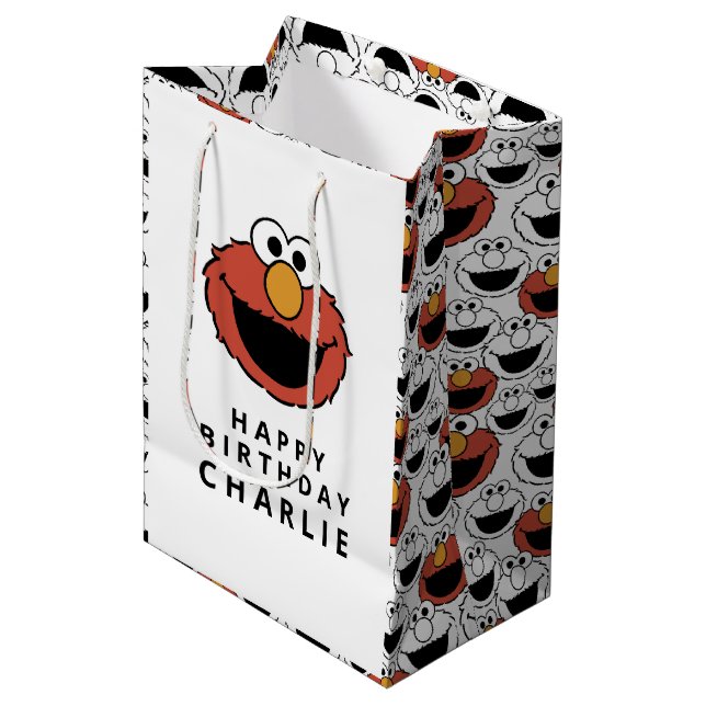 Sesame Street | Elmo - First Birthday Medium Gift  Bag (Front Angled)