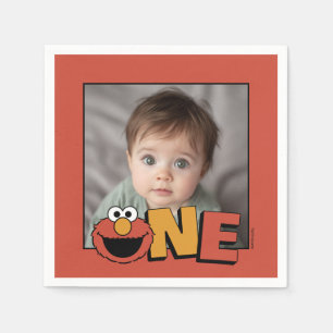 Sesame Street   Elmo - First Birthday Napkin