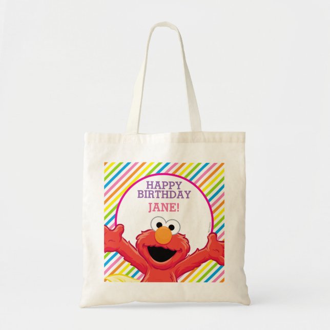 Sesame Street | Elmo Girl's Birthday Tote Bag (Front)