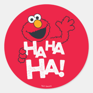 Sesame Street   Elmo - Ha Ha Ha! Classic Round Sticker