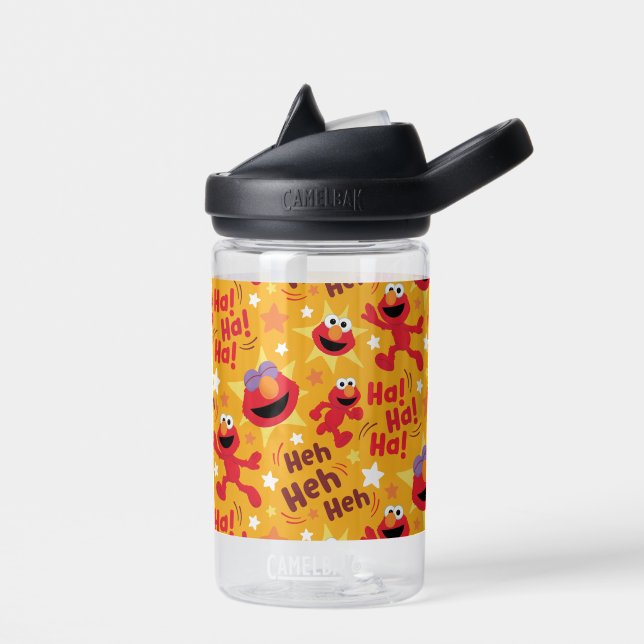 Sesame Street | Elmo Ha! Ha! Ha! Pattern Water Bottle (Left)