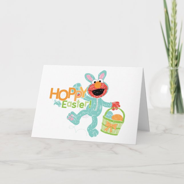 Sesame Street - Elmo | Hoppy Easter Card (Front)