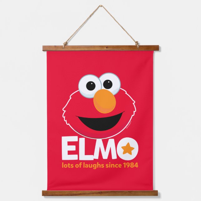 Sesame Street | Elmo Lots of Laughs Since 1984 Hanging Tapestry (Front)