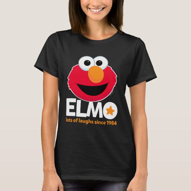 Sesame Street | Elmo Lots of Laughs Since 1984 T-Shirt (Front)