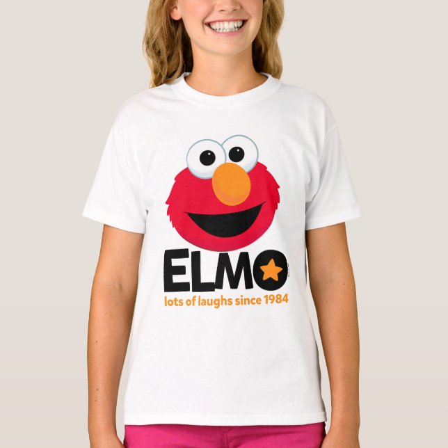 Sesame Street | Elmo Lots of Laughs Since 1984 T-Shirt (Front)
