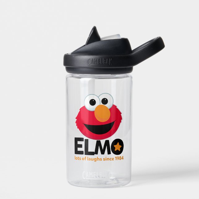 Sesame Street | Elmo Lots of Laughs Since 1984 Water Bottle (Left)