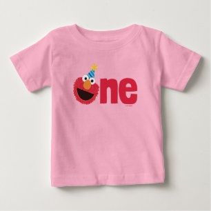 Sesame Street Elmo - One First Birthday Baby T-Shirt