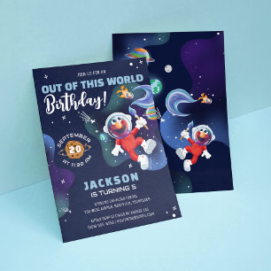 Sesame Street   Elmo - Out of This World Birthday Invitation