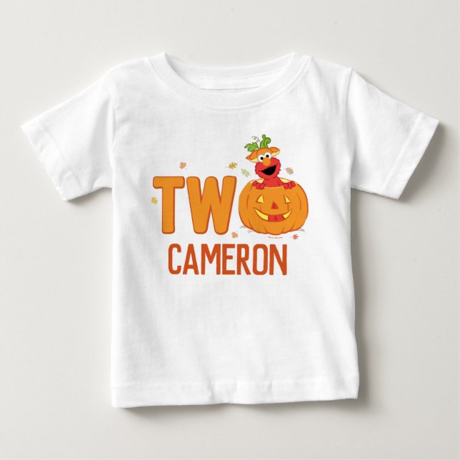 Sesame Street - Elmo | Pumpkin 2nd Birthday Baby T-Shirt (Front)