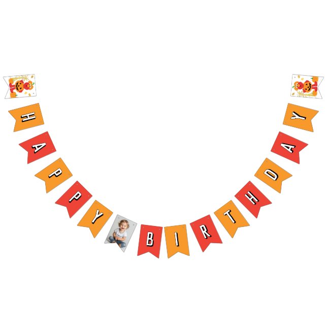 Sesame Street - Elmo | Pumpkin First Birthday Bunting (All)