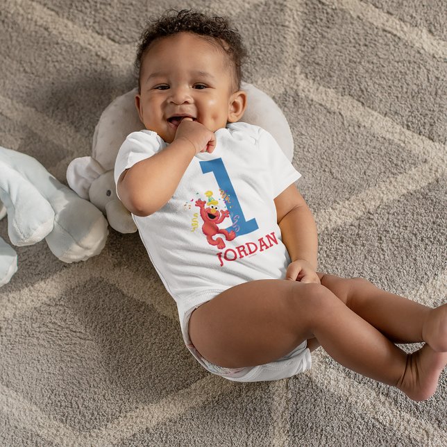 Sesame Street | Elmo - Rainbow 1st Birthday Baby Bodysuit (Creator Uploaded)