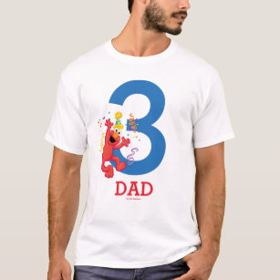 Sesame Street   Elmo - Rainbow Birthday Dad T-Shirt