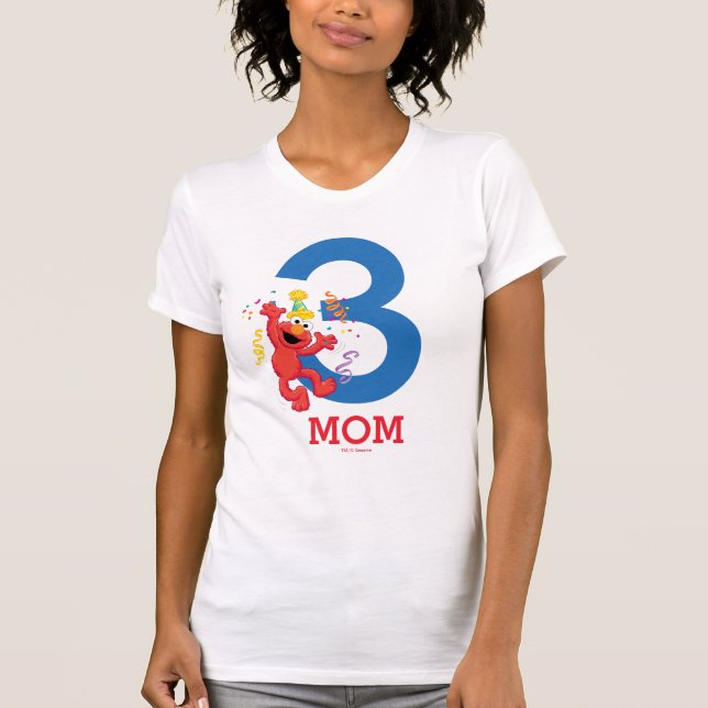 Sesame Street | Elmo - Rainbow Birthday Mum T-Shirt (Front)