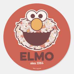 Sesame Street   Elmo Since 1984 Classic Round Sticker