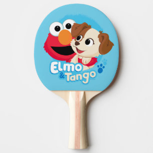 Sesame Street   Elmo & Tango Badge Ping Pong Paddle