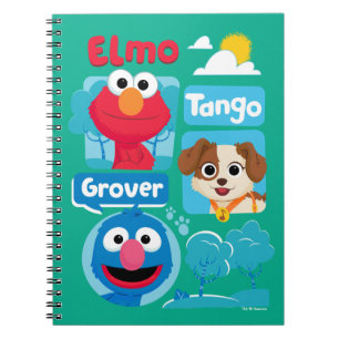 Sesame Street Elmo, Tango, & Grover Park Graphic Notebook