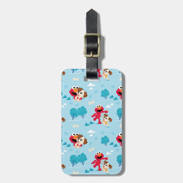 Sesame Street | Elmo & Tango Pattern Luggage Tag (Front Vertical)