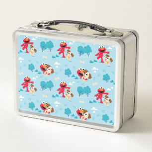 Sesame Street   Elmo & Tango Pattern Metal Lunch Box