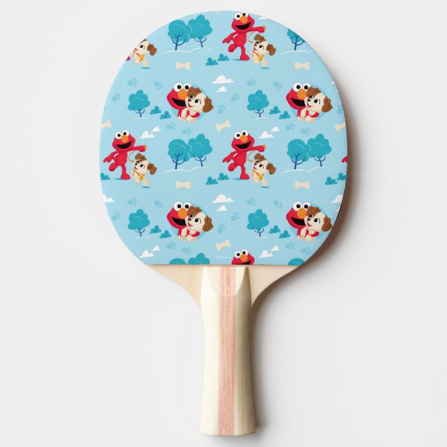 Sesame Street | Elmo & Tango Pattern Ping Pong Paddle (Front)