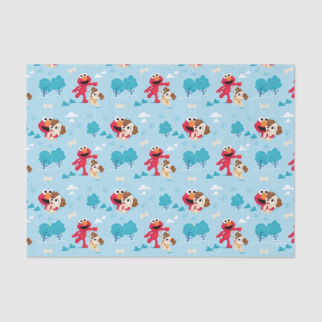 Sesame Street | Elmo & Tango Pattern Tissue Paper (Front)