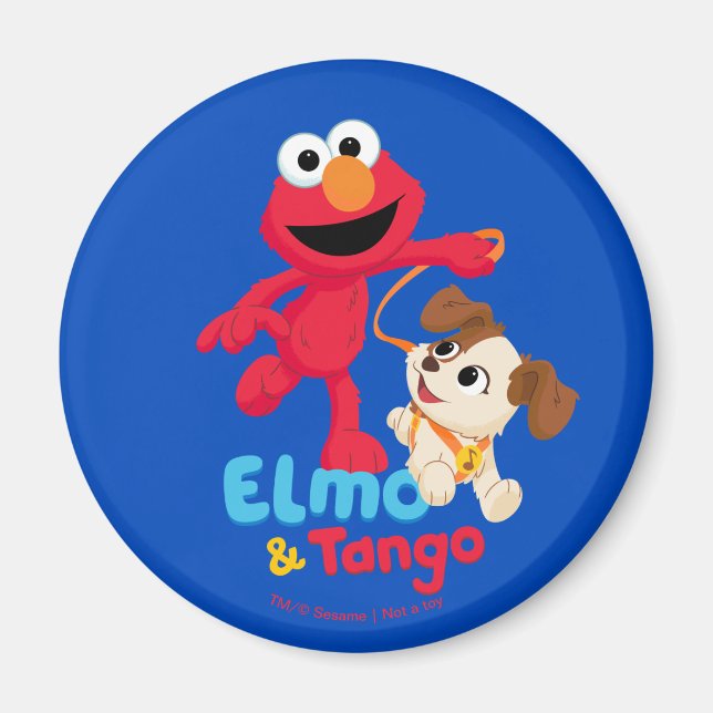 Sesame Street | Elmo & Tango Running Magnet (Front)