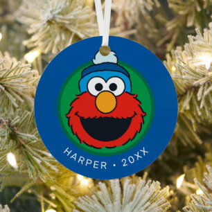 Sesame Street Elmo Winter Elmo Beanie Metal Tree Decoration
