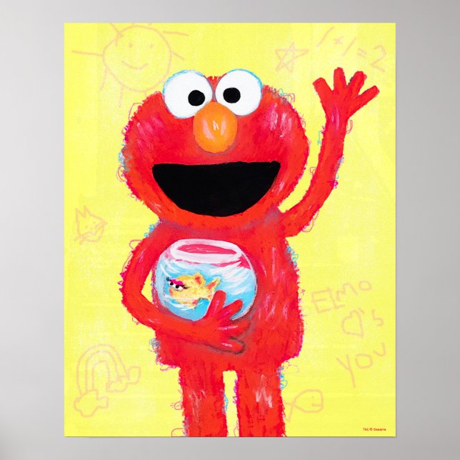 Sesame Street | Elmo with Goldfish Poster (Front)