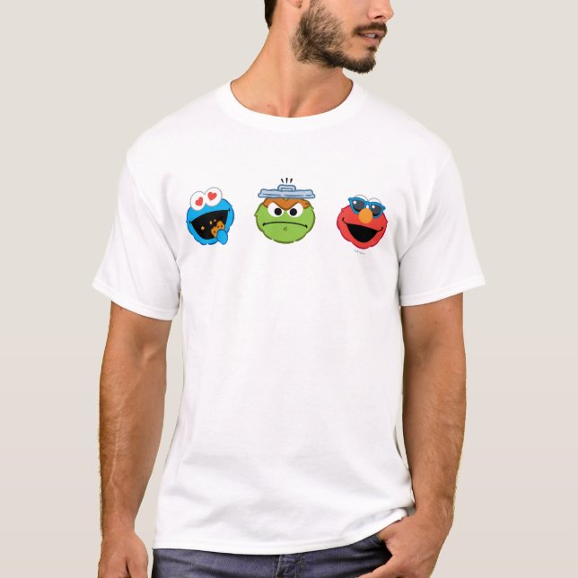 Sesame Street Emoji Pals T-Shirt (Front)