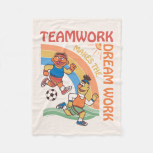 Sesame Street   Ernie & Bert Teamwork Fleece Blanket
