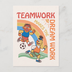 Sesame Street   Ernie & Bert Teamwork Postcard