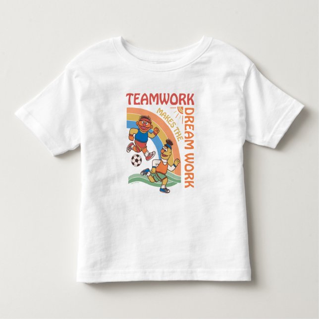 Sesame Street | Ernie & Bert Teamwork Toddler T-Shirt (Front)