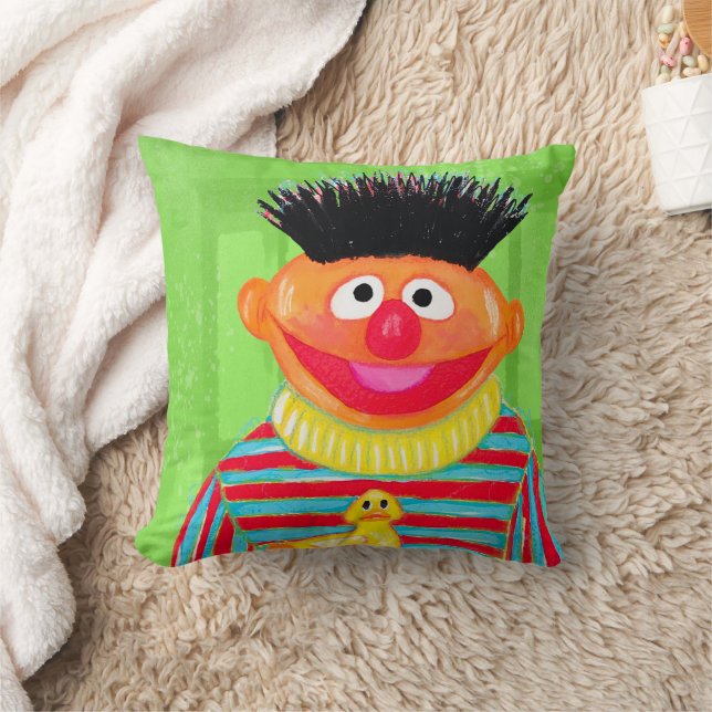 Sesame Street | Ernie with Rubber Duckie Cushion (Blanket)