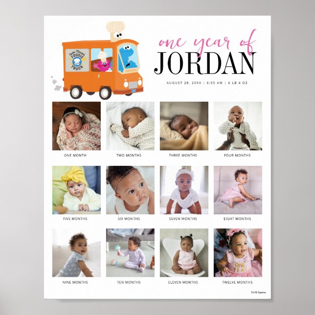 Sesame Street Foodie Truck One Year of 12 Months Poster (Front)